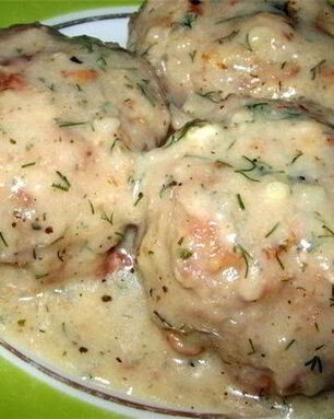 Котлеты в соусе из плавленного сыра