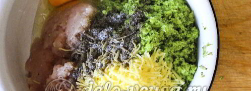 куриные котлеты с брокколи. Шаг 6