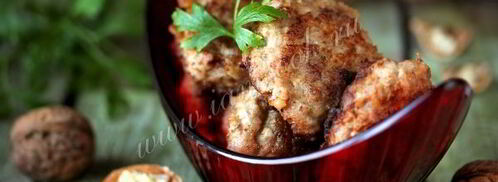 куриные котлеты с грецкими орехами. Шаг 8