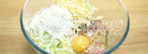 куриные котлеты с кабачком. Шаг 3