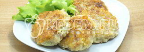куриные котлеты с кабачком. Шаг 6