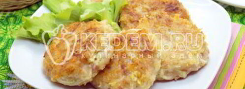 куриные котлеты с кабачком. Шаг 7