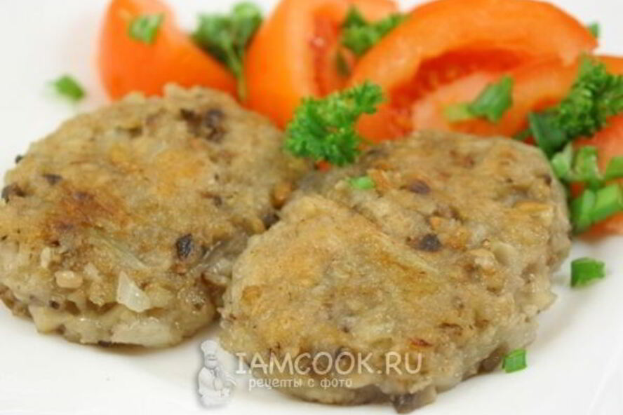 Рецепт овсяно-грибных постные котлеты