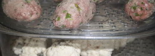 паровые котлеты с цветной капустой. Шаг 7