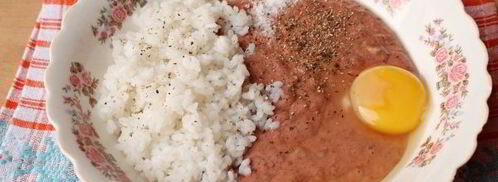 печеночные котлеты с рисом. Шаг 4