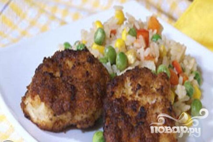 Рецепт жареных котлет из кальмаров