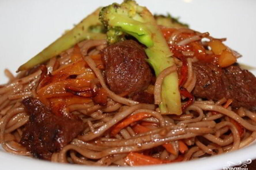Рецепт лапши с говядиной