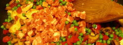 лапша с курицей и овощами по-сингапурски. Шаг 5