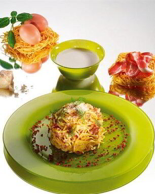 Лапша с соусом Карбонара