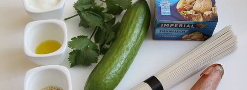 лапша somen с тунцом. Шаг 5