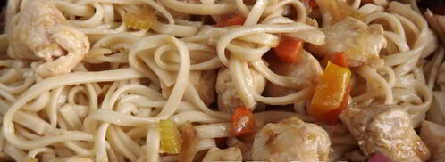 лапша удон с курицей и овощами. Шаг 7