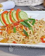 Лапша удон с овощами