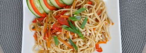 лапша удон с овощами. Шаг 12