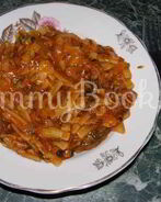 Лапша в мясном соусе