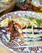 Лазанья из баклажанов с сыром