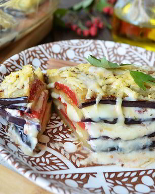 Лазанья из баклажанов с сыром