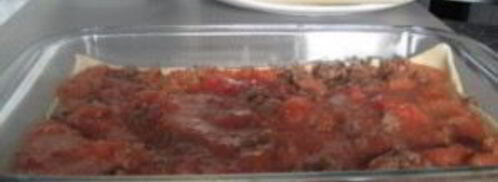 лазанья из слоеного теста. Шаг 3