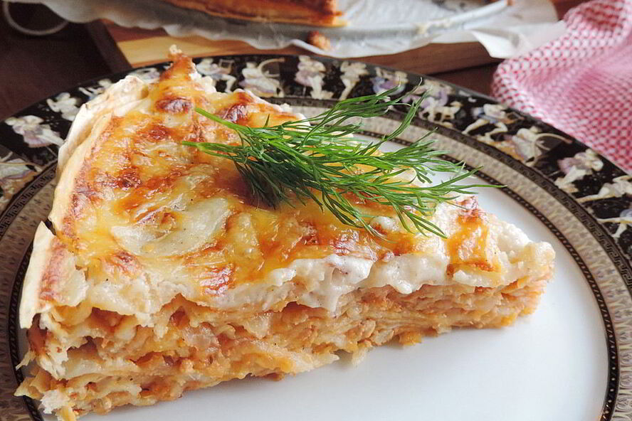Рецепт лазаний на лаваше