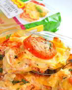 Лазанья с форелью