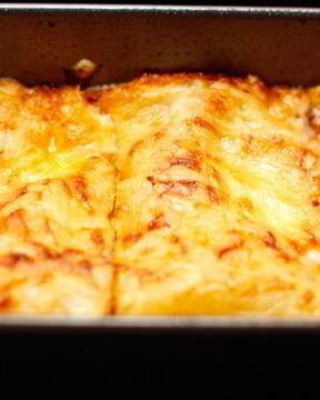 Лазанья с куриным фаршем