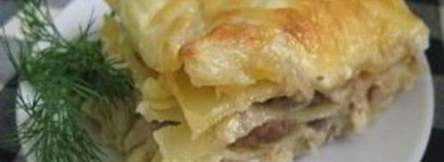 лазанья с курицей и грибами. Шаг 6