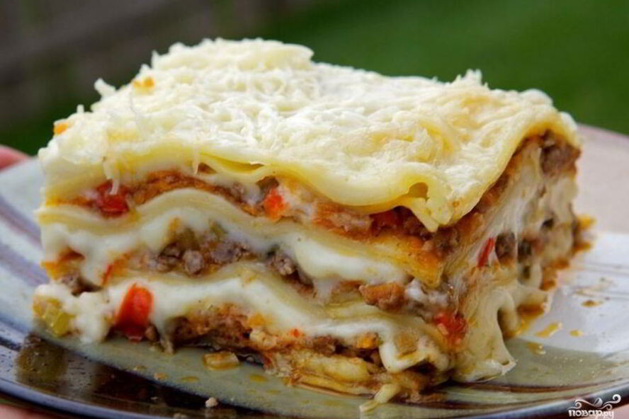 Рецепт лазаний с мясом