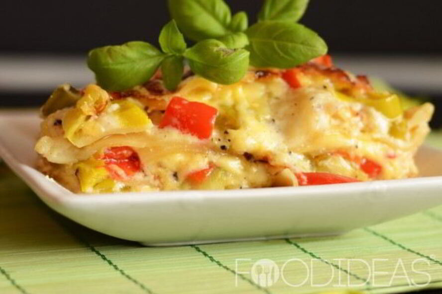 Рецепт лазаний с овощами и соусом бешамель