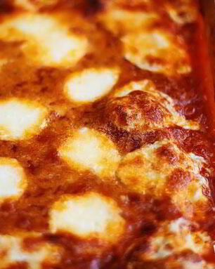 Лазанья с цуккини и беконом