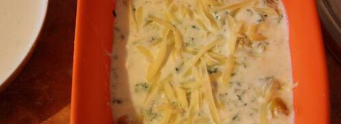 лазанья с тыквой и шпинатом под соусом из рикотты. Шаг 6