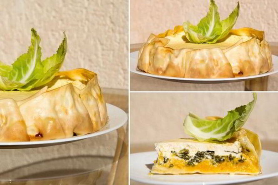 Рецепт лазаний с тыквой, шпинатом и рикоттой