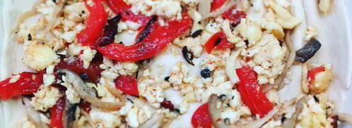 лазанья с вешенками и адыгейским сыром под соусом бешамель. Шаг 9