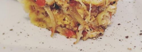 лазанья с вешенками и адыгейским сыром под соусом бешамель. Шаг 10