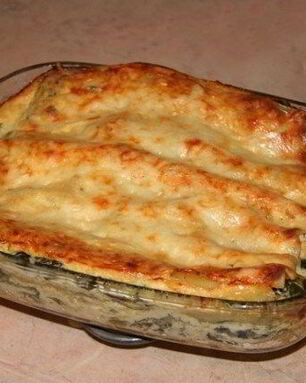 Лазанья со щавелем