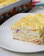 Сладкая лазанья с творогом