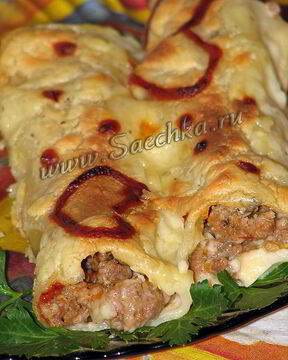 Каннеллони с фаршем ко дню святого Валентина