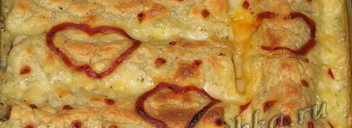 каннеллони с фаршем ко дню святого валентина. Шаг 5