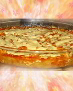 Каннелони с начинкой из курицы, баклажанов и творожного сыра