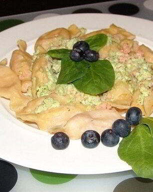 Макароны-карамельки в сливочном соусе