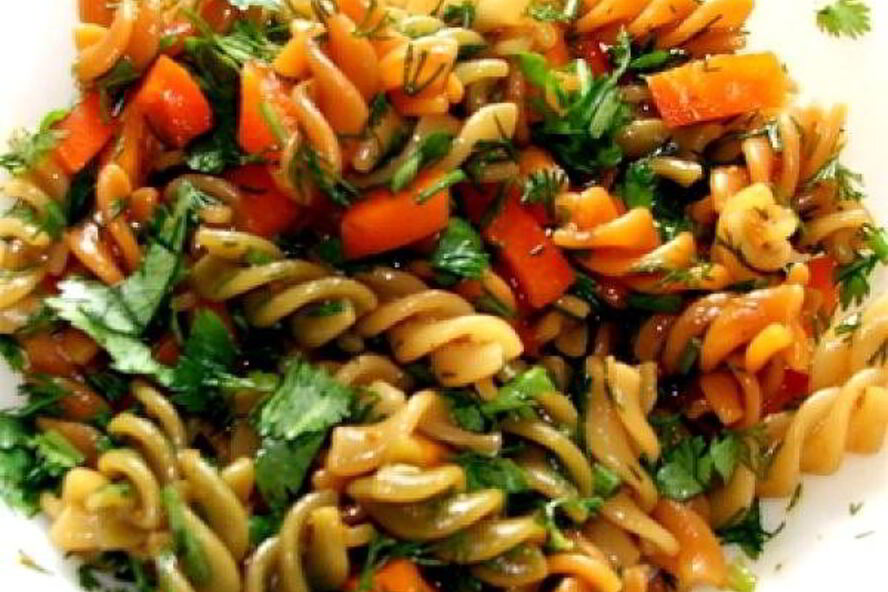 Рецепт макарон с морковью и луком