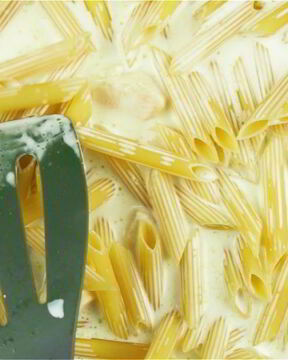 Макароны с сыром и курицей