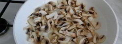 макароны с ветчиной и грибами. Шаг 5