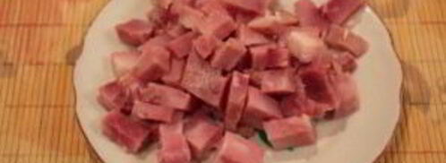 макароны с ветчиной. Шаг 3