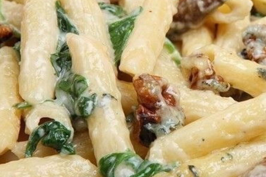 Рецепт пасты с грибами и курицей