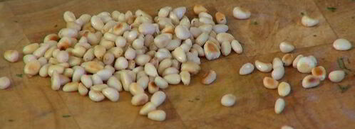 паста с кетой, шпинатом и соусом песто. Шаг 3