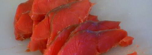 паста с кетой, шпинатом и соусом песто. Шаг 6