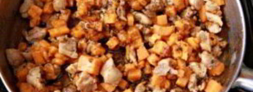 паста с курицей и сладким картофелем. Шаг 2