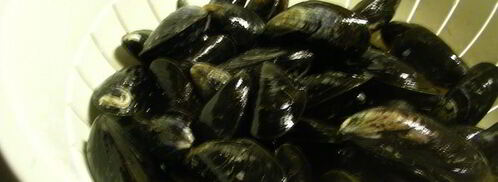 паста с мидиями, шафраном и белым вином. Шаг 2