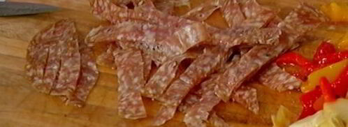 паста с салями и артишоками. Шаг 6