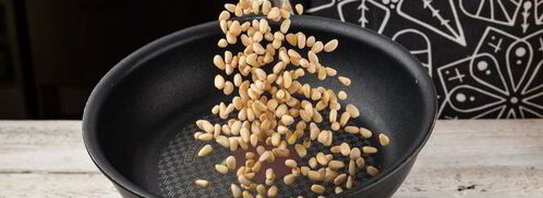 паста с семгой и соусом песто. Шаг 3