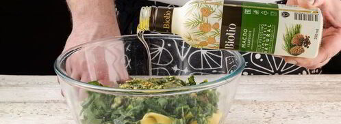 паста с семгой и соусом песто. Шаг 7